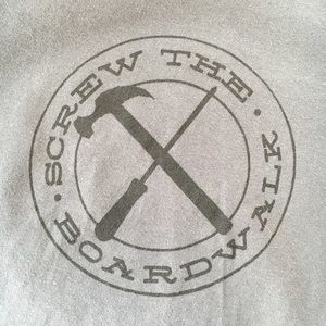 Grey “Screw The Boardwalk” T-Shirt